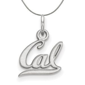 Sterling Silver California Berkeley XS (Tiny) 'Cal' Necklace, 24 Inch